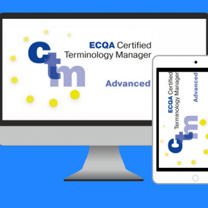logo of the ECQA Certified Terminology Manager - advanced level